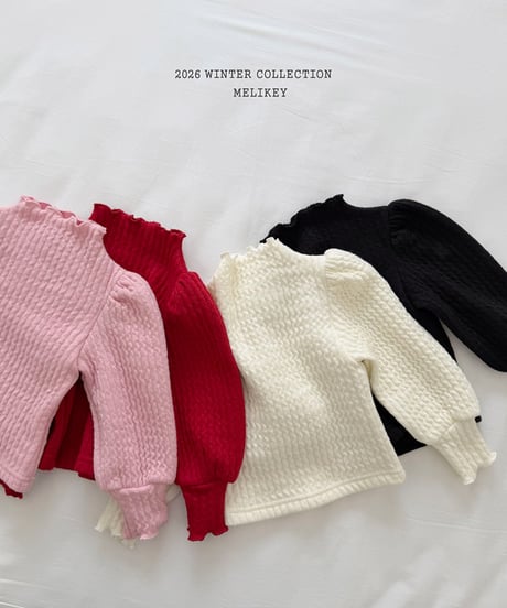 予約 melikey Knit Goal Jeep Puff Tee