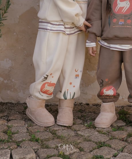 予約 OREN Romy Garden Fleece-Lined Two-Piece Set