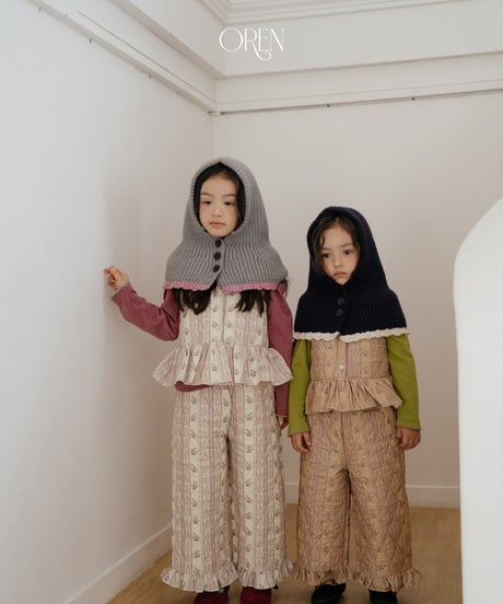 予約 OREN Groot Reversible Quilted Vest & Pants Set