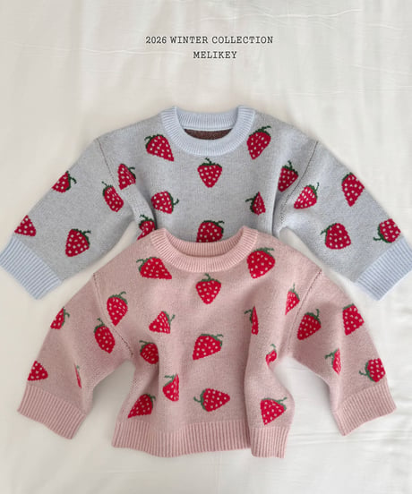 予約 melikey Strawberry knit