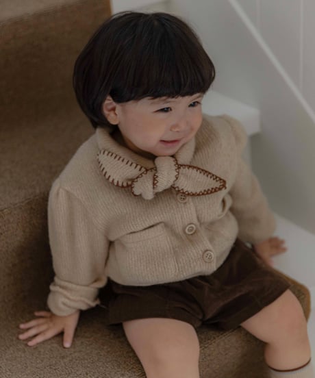 予約 OREN Manon Knit Ribbon Cardigan