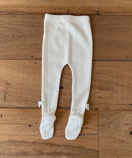 予約 bebeholic Strong ribbon-genered leggings