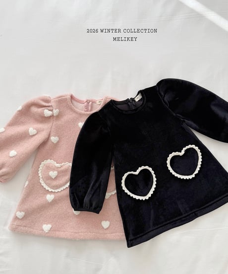 予約 melikey Two heart one-piece