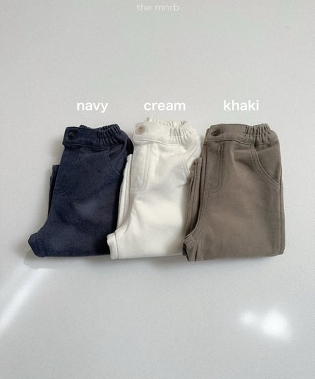 予約minirobe Winter basic date pants