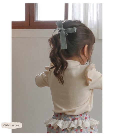 予約 FLO stitch ribbon hairpin