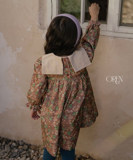予約 OREN Bonjour Square Collar Dress