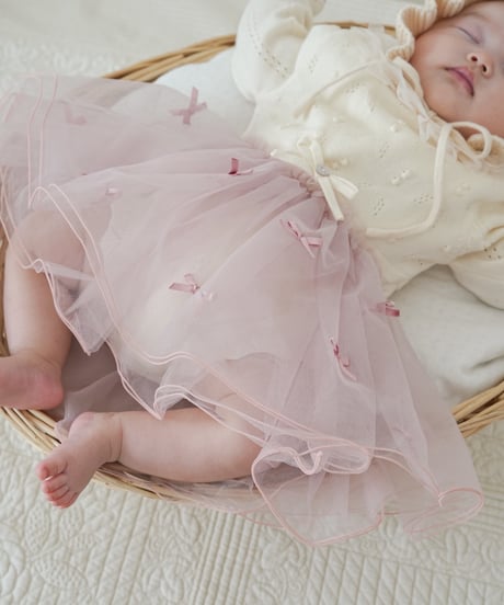 即納 marron Ribbon skirt