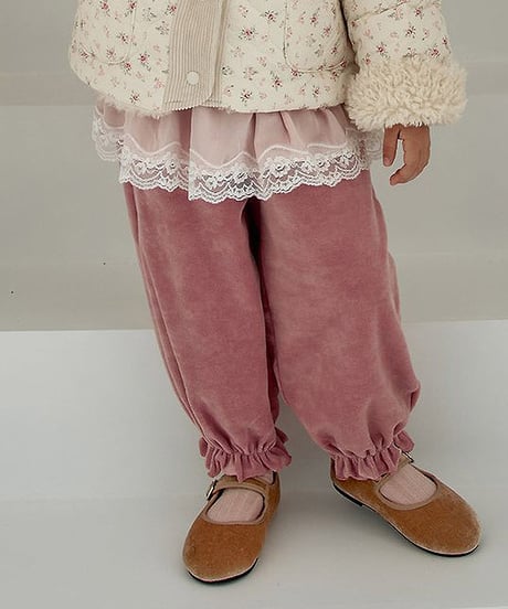 予約 momoann Satin jogger pants (ママとお揃い)