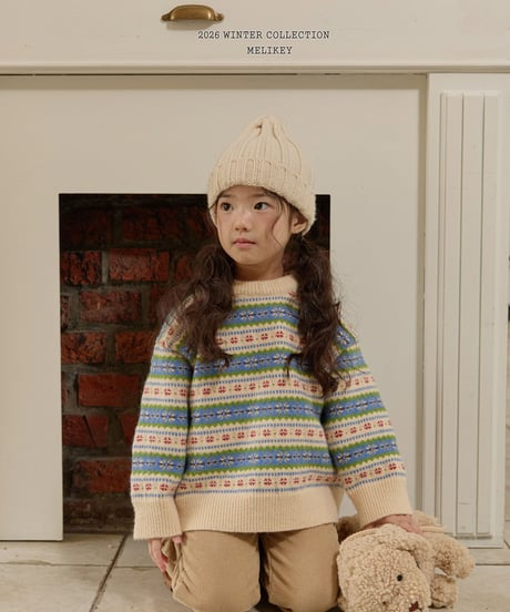 予約 melikey Vintage Indian knit