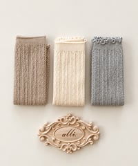 即納Vintage Lace Leg Warmers 3set