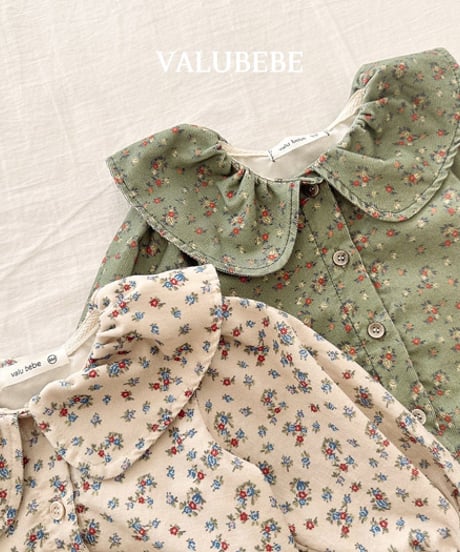 予約 valubebe Garnet flower blouse