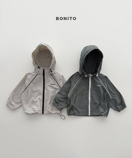 予約 bonito Check the windbreaker(ママとお揃い)