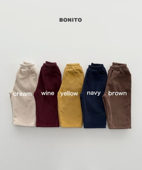 予約 bonito Fleece-Lined Corduroy Pants