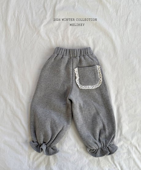 予約 melikey Pocketless jogger pants