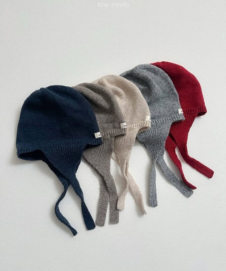 予約minirobe Earflap Knit Beanie