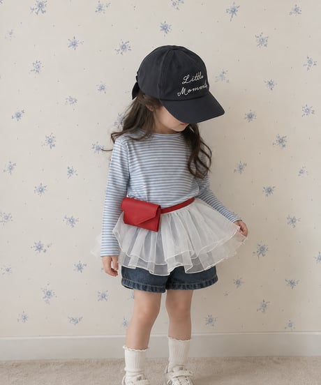 即納Tulle Frill Top