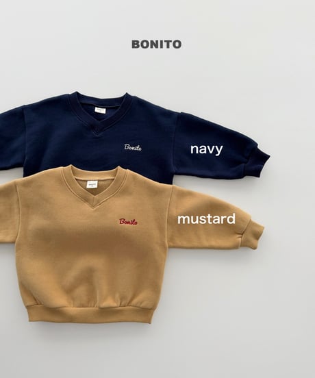 予約 bonito V-Neck man to man