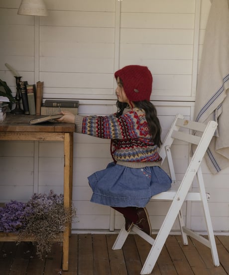 予約 OREN Blue May Jumper Skirt