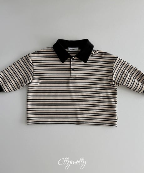 予約Elly Molly Click pitch collar Tee