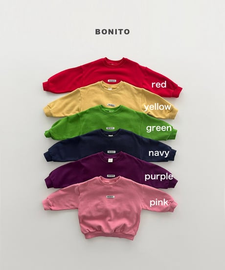 予約 bonito Crayon man to man