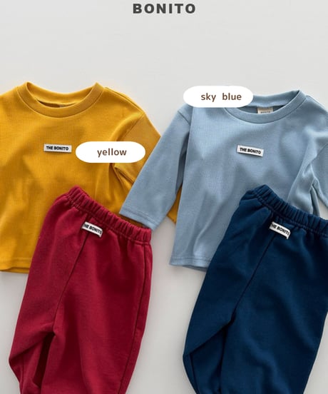 予約 bonito Goal span jogger set
