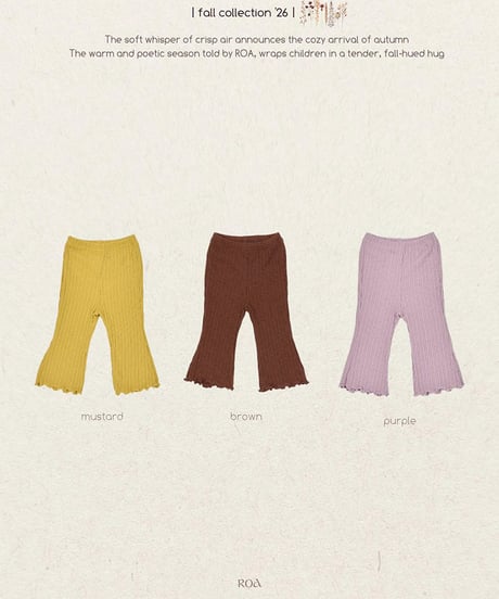 予約 ROA Loen pants