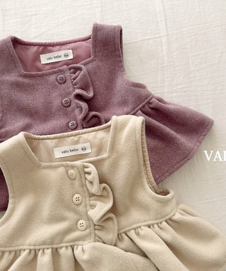 予約 valubebe Wool vest blouse