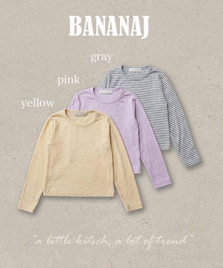 予約 banana.j Candy line tee
