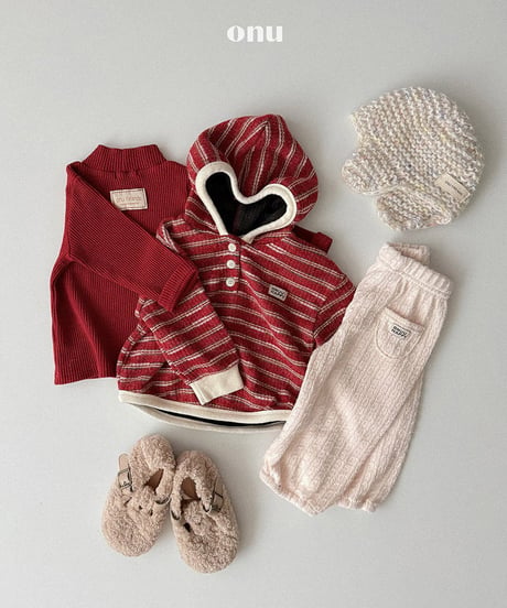 予約 ONU Cable-Knit Harem Pants
