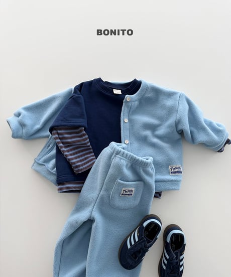 予約 bonito Fleece-Lined Short-Sleeve Layered Tee