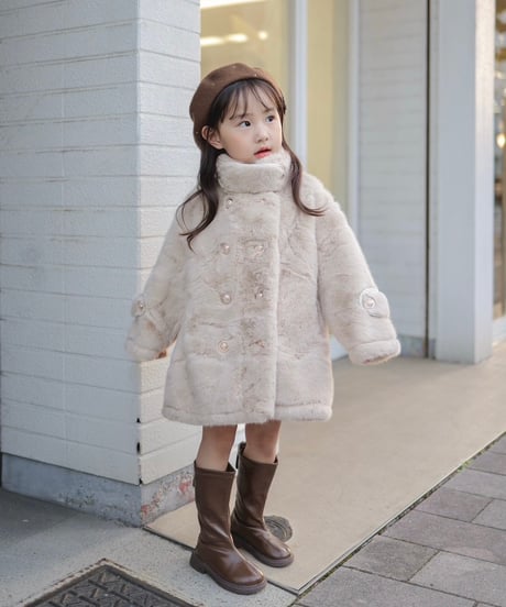 即納Luxe Fur Double Coat