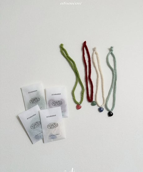 予約 atomeme Love gemstone necklace