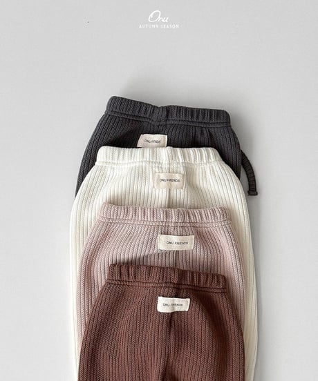 予約 ONU B slim golji pants