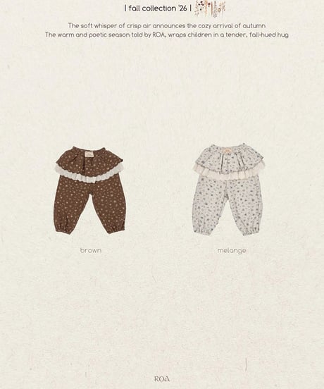 予約 ROA Bongbong pants