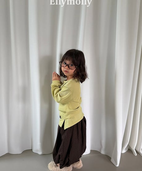 予約Elly Molly Autumn Grid Balloon Pants