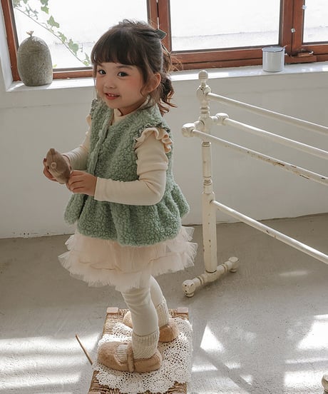 予約 FLO Pposong fur vest