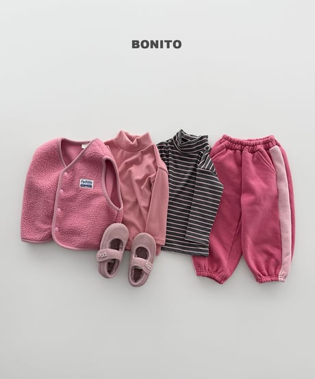 予約 bonito Side-Color-Block Jogger Pants