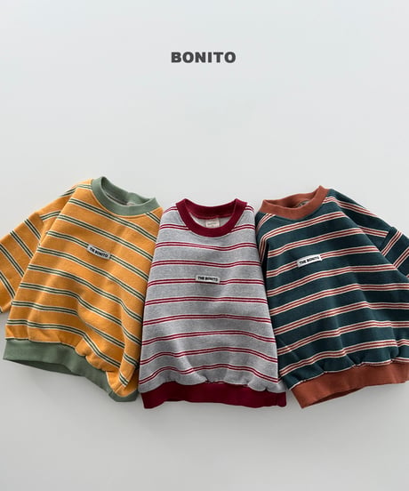予約 bonito Monica Stripe man to man
