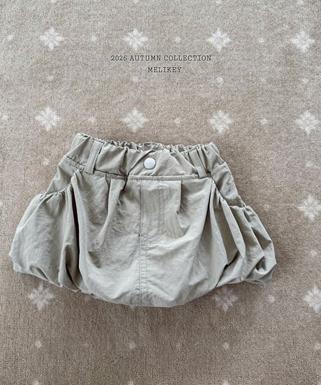 予約 melikey Shirring pumpkin skirt