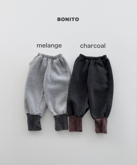 予約 bonito Warmer Cuff Jogger Pants