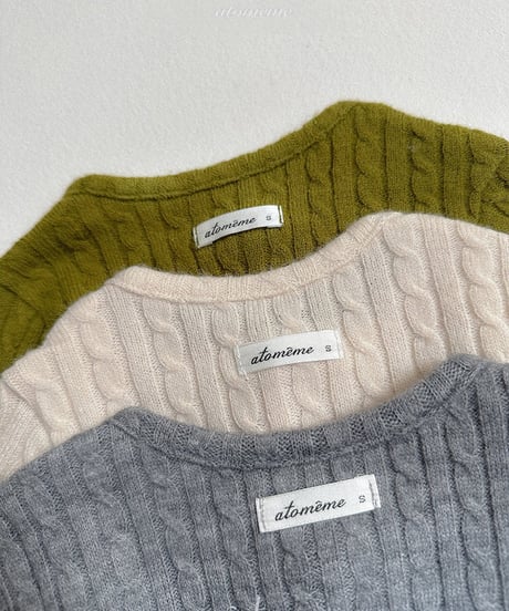 予約  atomeme Have knit cardigan