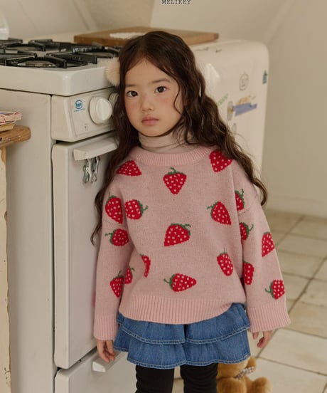 予約 melikey Strawberry knit