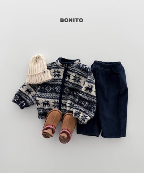 予約 bonito Fleece-Lined Corduroy Pants