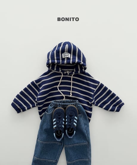 予約 bonito Jolly Stripe Hoodie