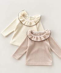即納Mellow Frill Rib Tee
