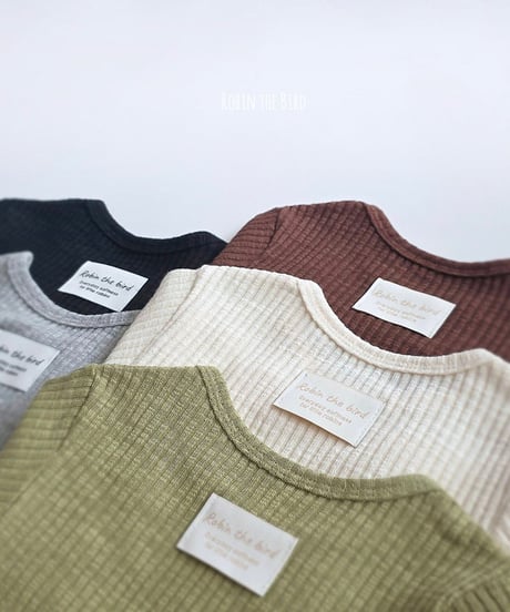 即納Soft Rib Baby body&leggings  Set