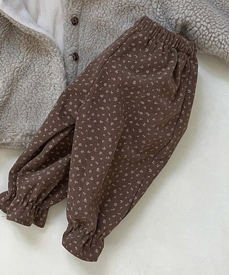予約 mimi market Flower Golden pants