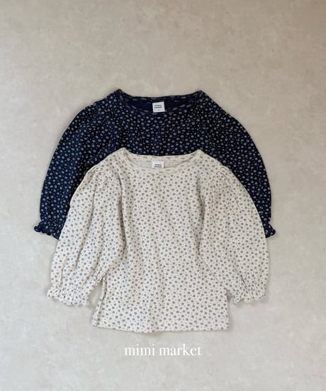 予約 mimi market Pleated Collar Tee