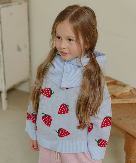 予約 melikey Strawberry knit