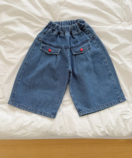 予約 ninibello Eve wide denim pants